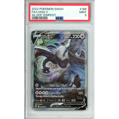 Pokemon Graded: Lugia V 186/195 Silver Tempest (2022) Holo PSA 9