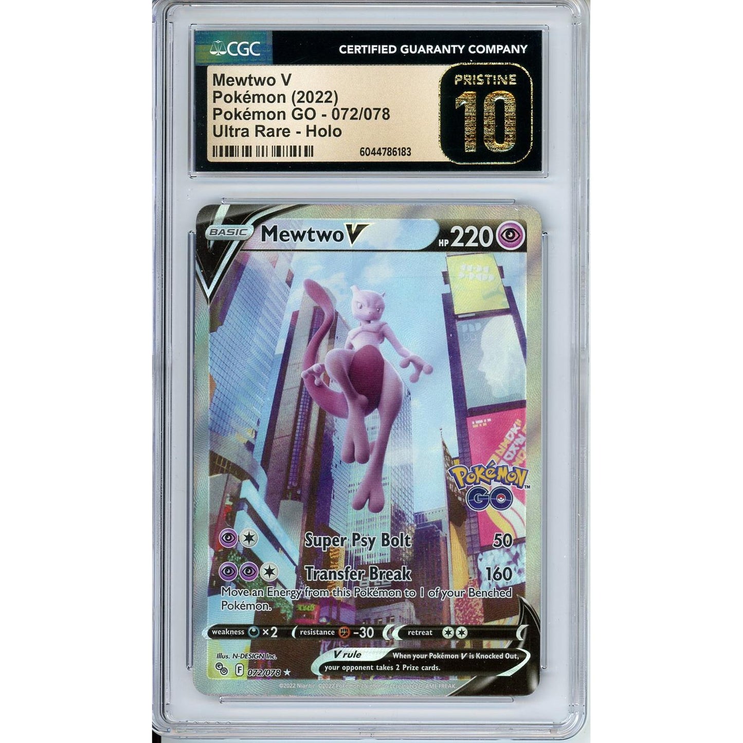 Pokemon Graded: Mewtwo V CGC 10