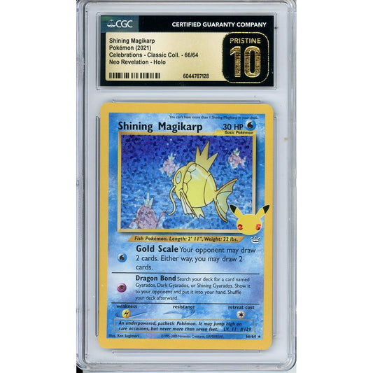 Pokemon Graded: Celebrations Shining Magikarp CGC Pristine 10