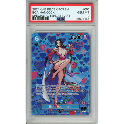 One Piece Graded: Boa Hancock OP07-051 Special Alternate Art PSA 10