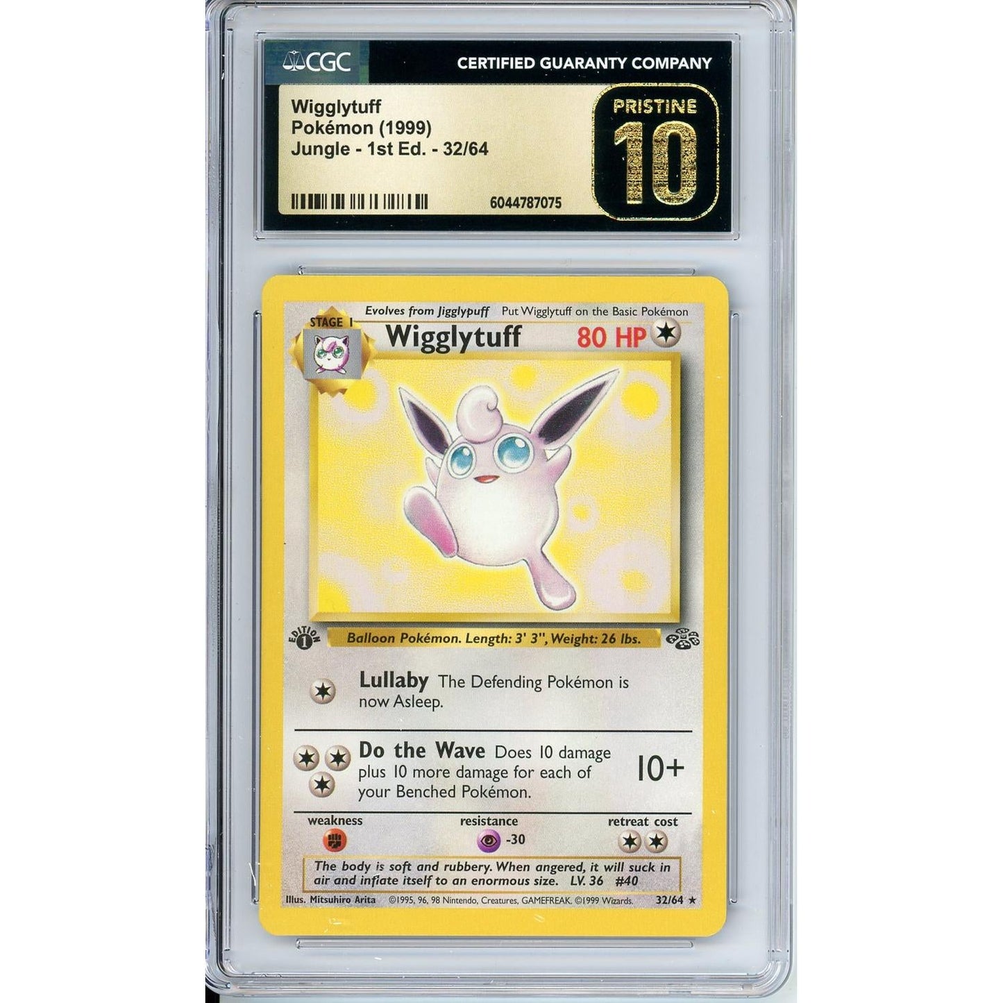Pokemon Graded: Wigglytuff CGC Pristine 10