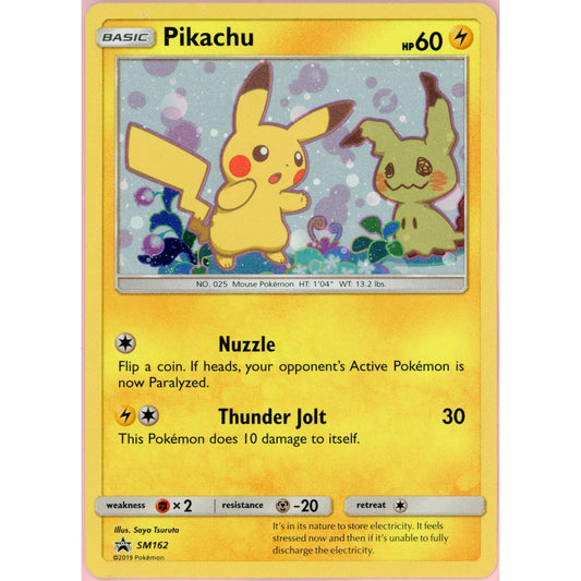 Pokemon Single: Pikachu #SM162 Sun & Moon Promo (2019) Holo NM