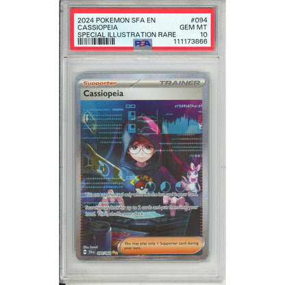 Pokemon Graded: Cassiopeia 94/64 Shrouded Fable (2024) SIR PSA 10