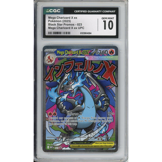 Pokemon Graded: Mega Charizard X ex #23 UPC Promo (2025) CGC 10
