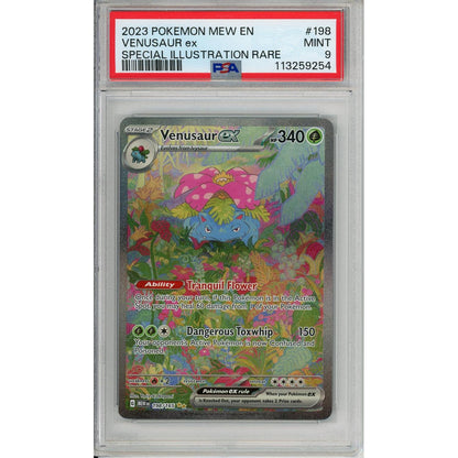 Pokemon Graded: Venusaur ex 198/165 Scarlet & Violet 151 (2023) SIR Holo PSA 9