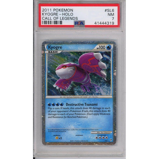 Pokemon Graded: Kyogre Holo PSA 7