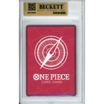 One Piece Graded: Roronoa Zoro OP12-020 Serialized Top Prize 129/600 Beckett 10