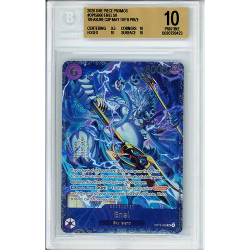 One Piece Graded: Enel OP15-060 Treasure Cup 2026 Top 8 Beckett 10