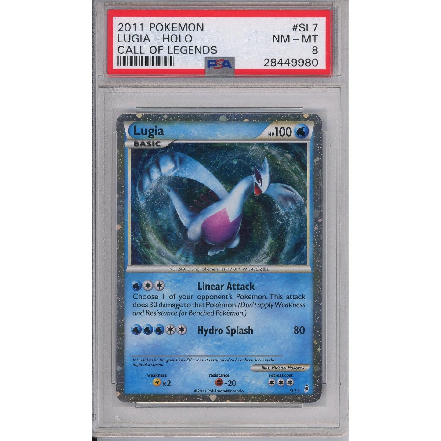 Pokemon Graded: Lugia Holo PSA 8