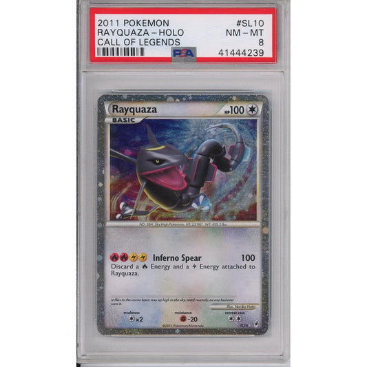 Rayquaza Call of Legends Holo SL10 PSA 8
