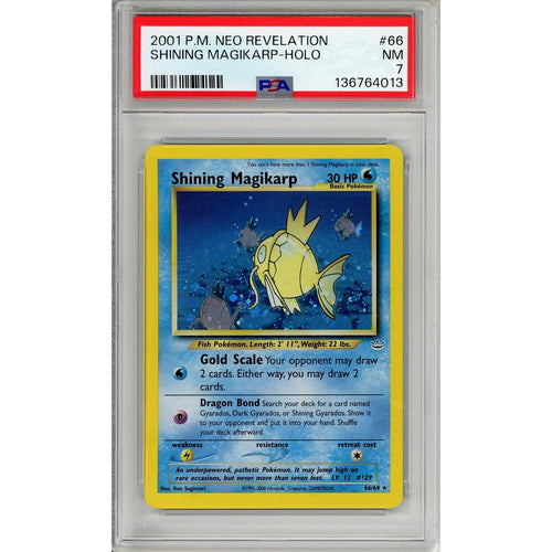 Pokemon Graded: Shining Magikarp 66/64 Neo Revelation (2001) Holo PSA 7