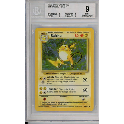 Pokemon Graded: Raichu Beckett 9