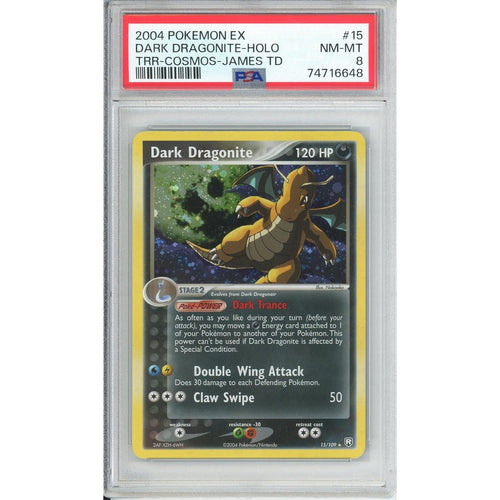 Pokemon Graded: Dark Dragonite Holo PSA 8