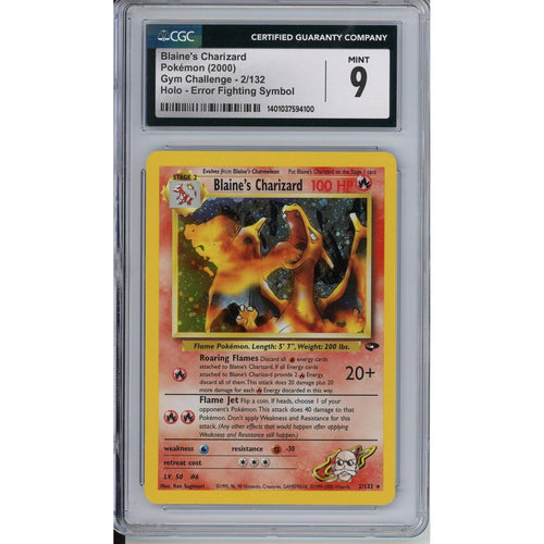 Pokemon Graded: Blaine's Charizard CGC 9