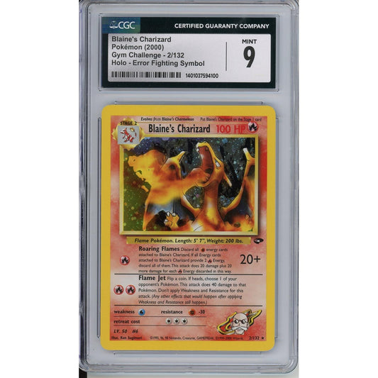 Pokemon Graded: Blaine's Charizard CGC 9