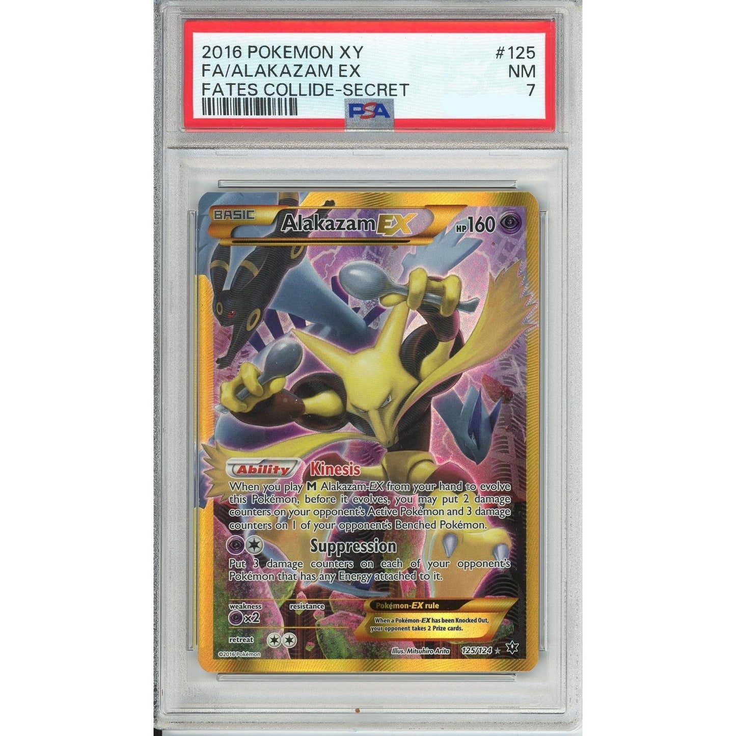 Pokemon Graded: Alakazam EX PSA 7