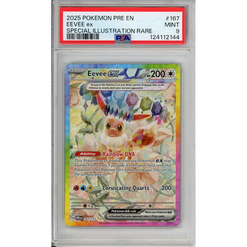 Pokemon Graded: Eevee ex 167/131 Prismatic Evolutions (2025) SAR Holo PSA 9