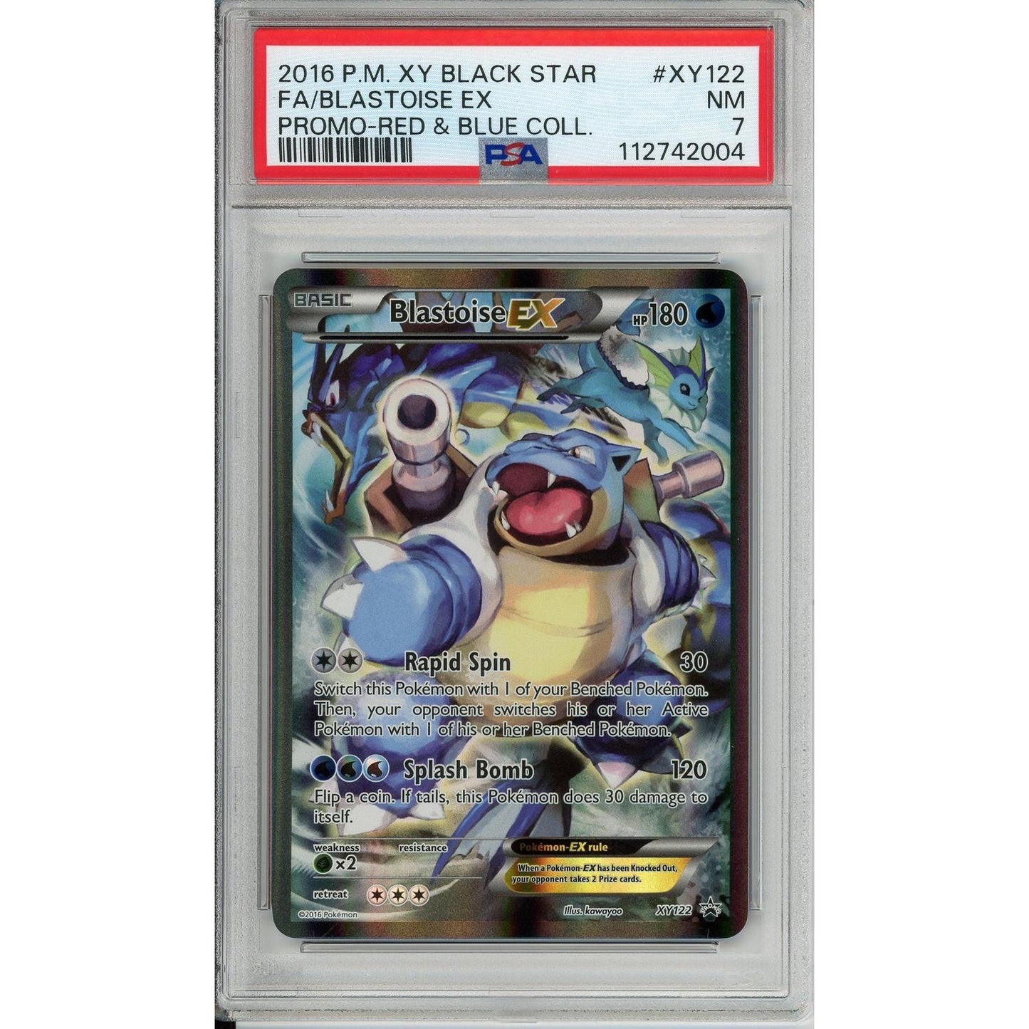Pokemon Graded: Blastoise EX PSA 7