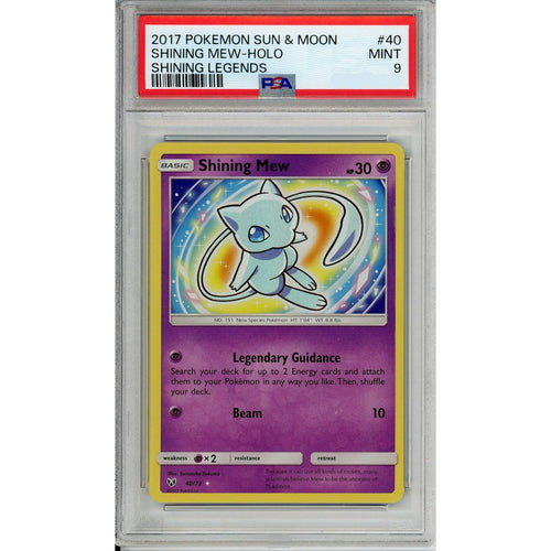 Pokemon Graded: Shining Mew PSA 9