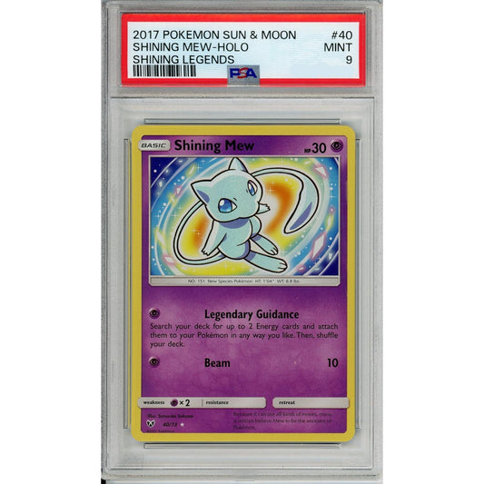 Pokemon Graded: Shining Mew PSA 9
