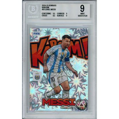Sports Graded: Lionel Messi Kaboom #10 Donruss (2024-25) Beckett 9