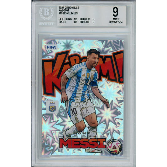 Sports Graded: Lionel Messi Kaboom #10 Donruss (2024-25) Beckett 9