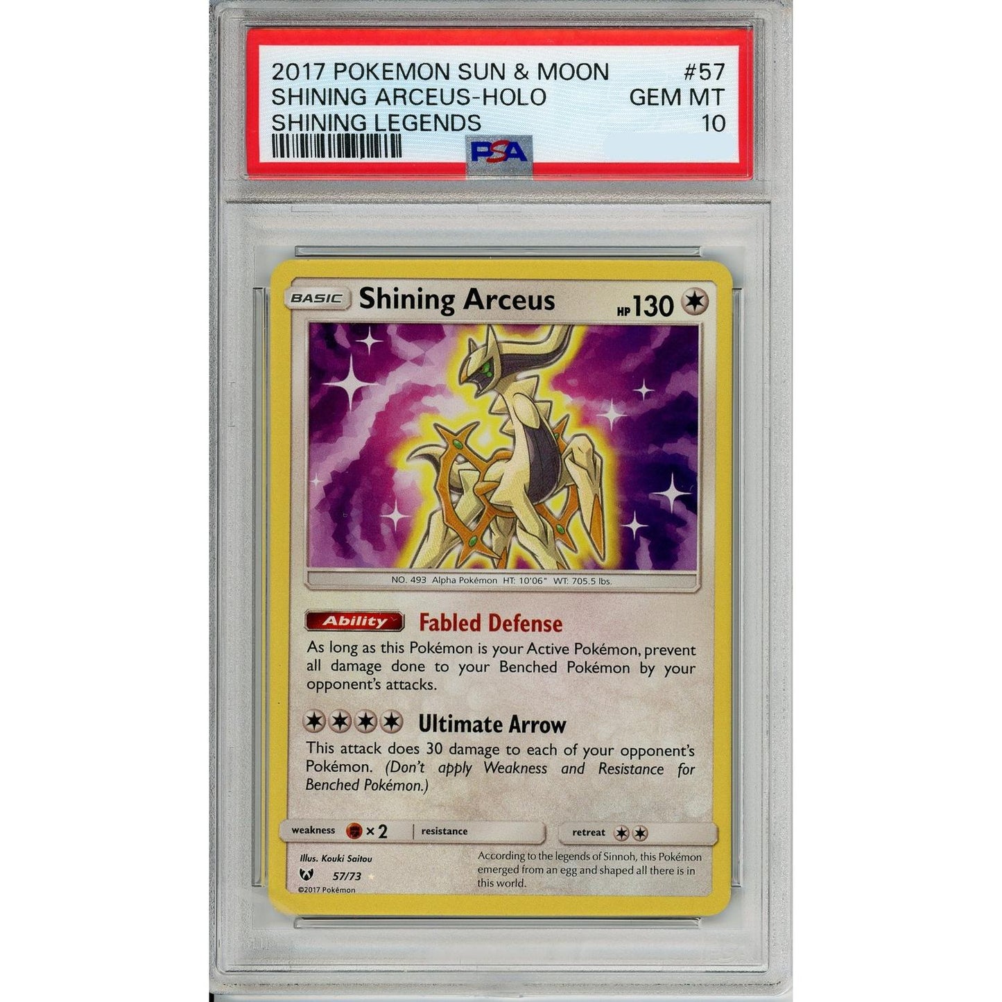Pokemon Graded: Shining Arceus PSA 10