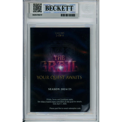 Sports Graded: Lionel Messi The Grail #2 Topps Chrome (2024-25) Beckett 9
