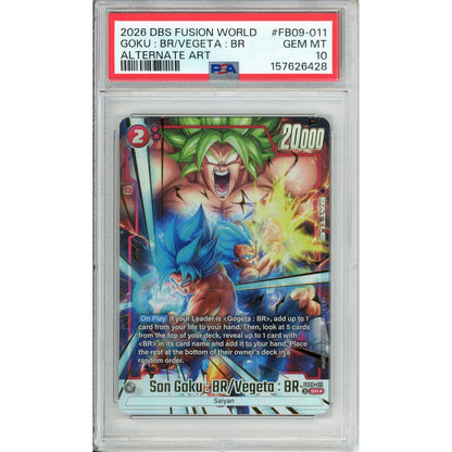 Dragon Ball Graded: Son Goku BR/Vegito #FB09-011 Alt Art PSA 10