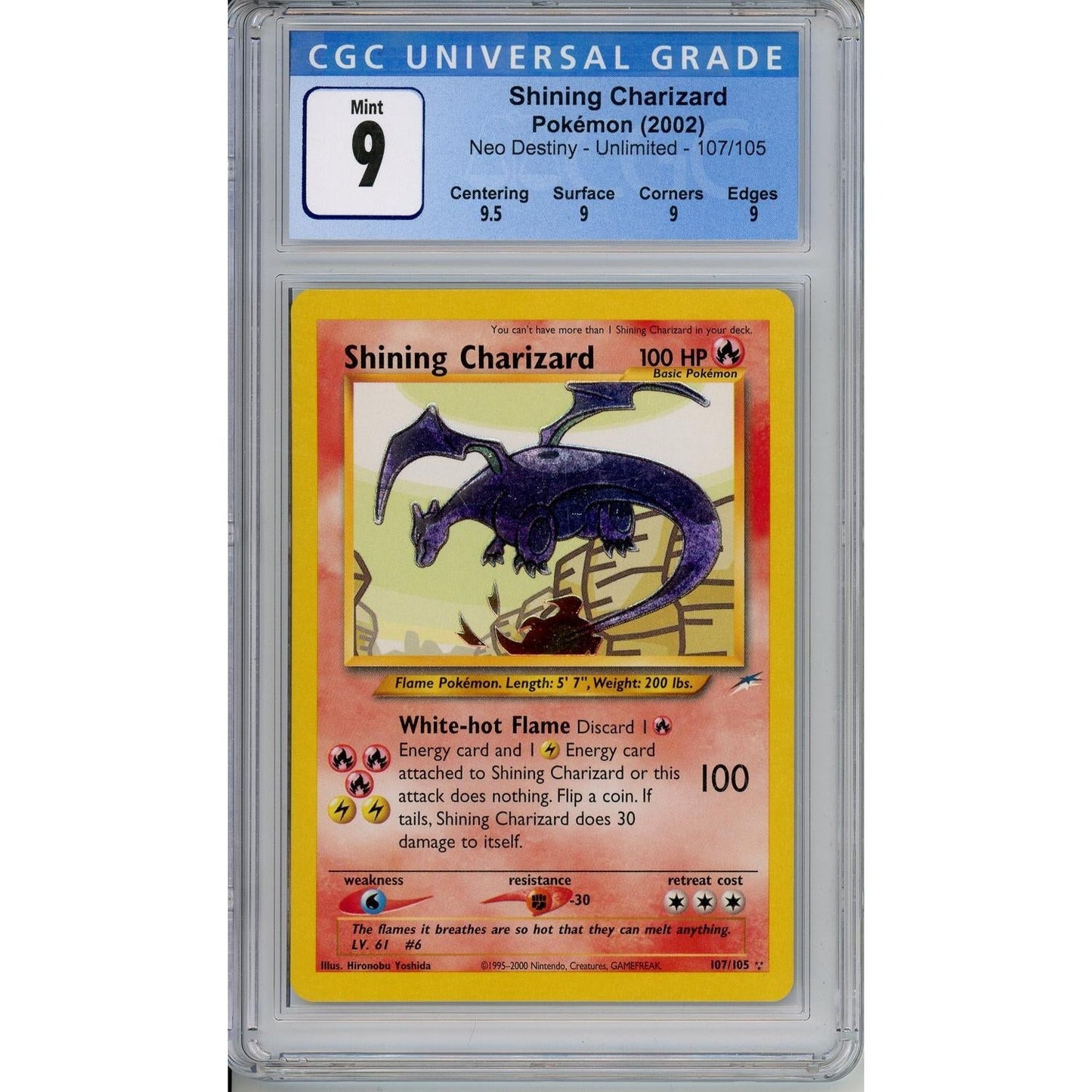 Pokemon Graded: Shining Charizard CGC 9