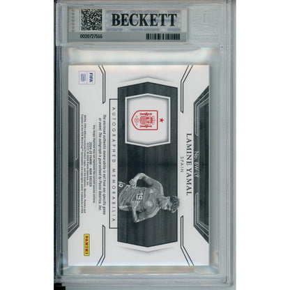 Sports Graded: Lamine Yamal #25 Panini Noir Autograph (2024-25) B&W Beckett 8.5