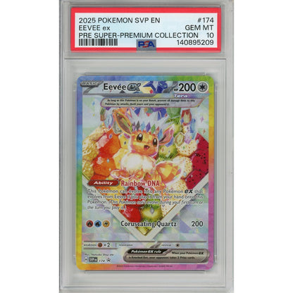 Pokemon Graded: Eevee ex #174 Prismatic Evolutions Promo (2025) Holo PSA 10