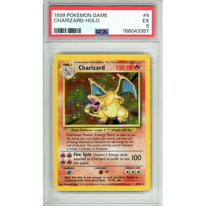 Pokemon Graded: Charizard 4/102 Base Set (1999) Holo PSA 5