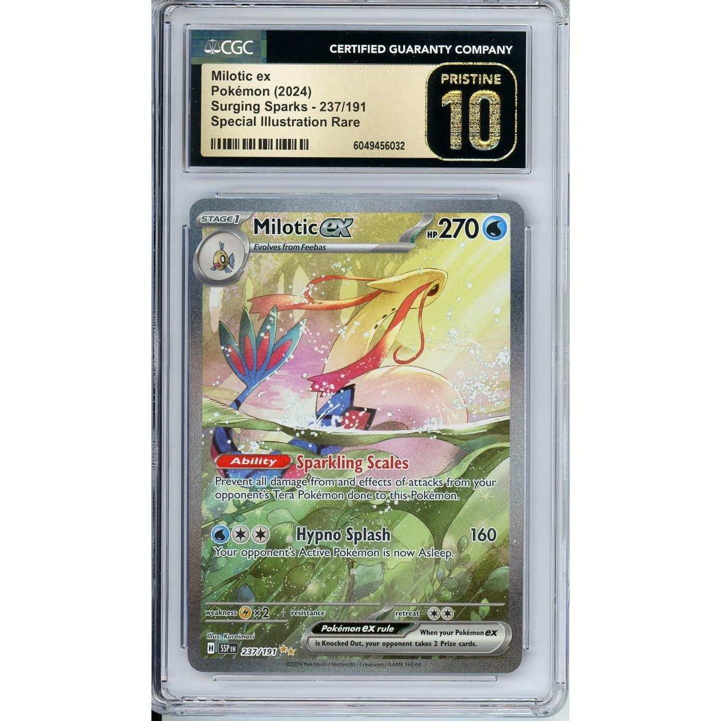 Pokemon Graded: Milotic ex CGC Pristine 10