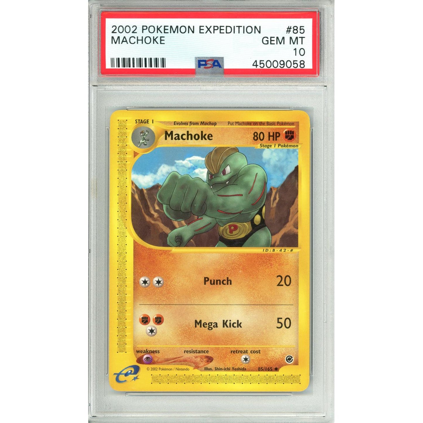 Pokemon Graded: Machoke 85/165 Expedition (2002) PSA 10