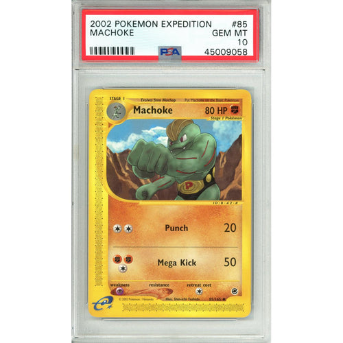 Pokemon Graded: Machoke 85/165 Expedition (2002) PSA 10