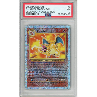 Pokemon Graded: Charizard 3/110 Legendary Collection (2002) Rev. Foil PSA 7
