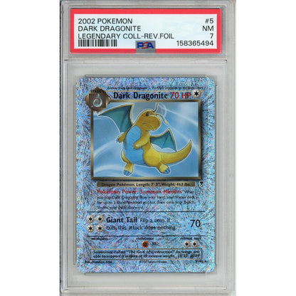 Pokemon Graded: Dark Dragonite 5/110 Legendary Collection (2002) Rev. Foil PSA 7