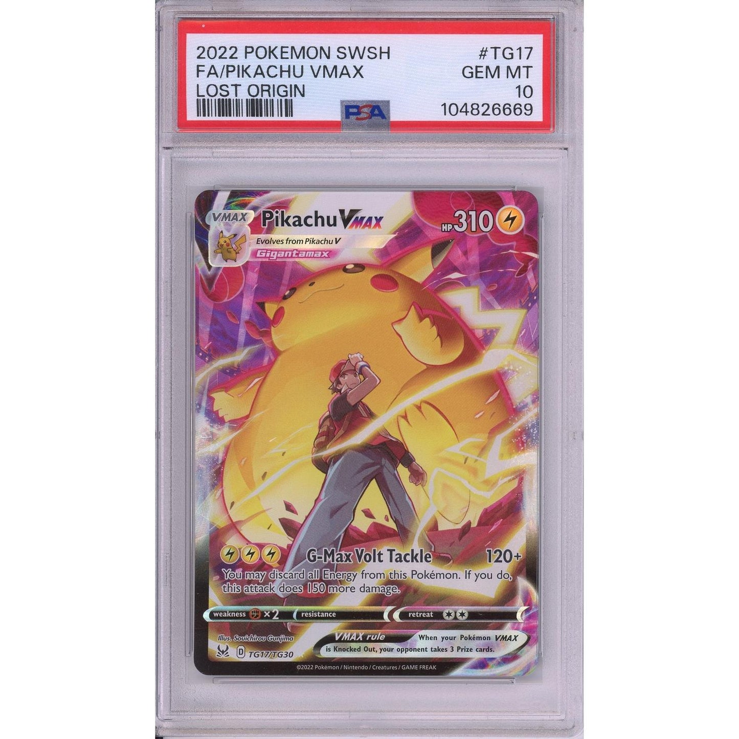Pokemon Graded: Pikachu VMAX PSA 10