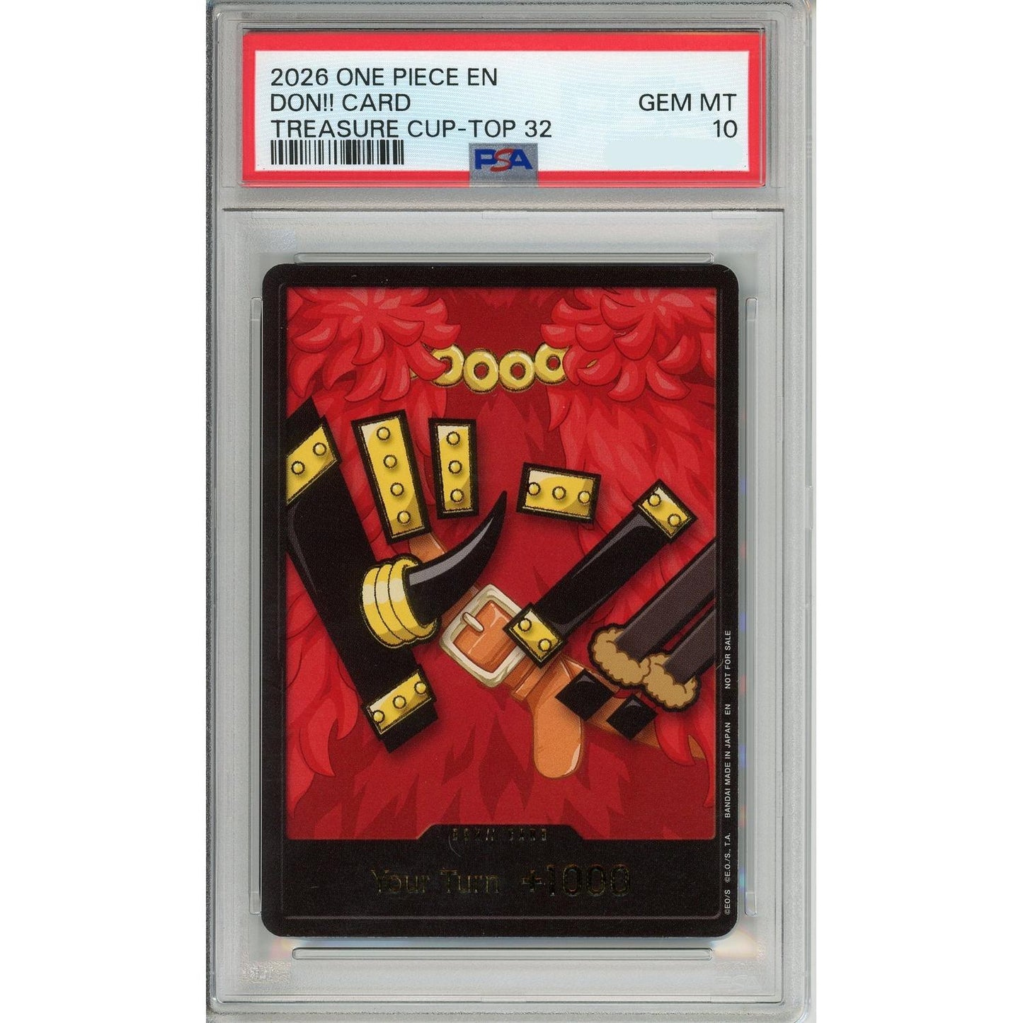 One Piece Graded: Luffy Elbaph Don!! Treasure Cup Top 32 (2026) PSA 10