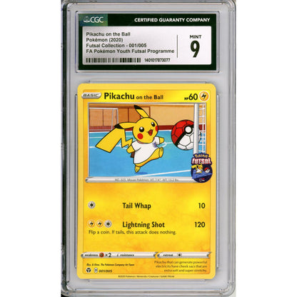 Pokemon Graded: Pikachu on the Ball #1 Pokemon Futsal Collection Promo (202) CGC 9