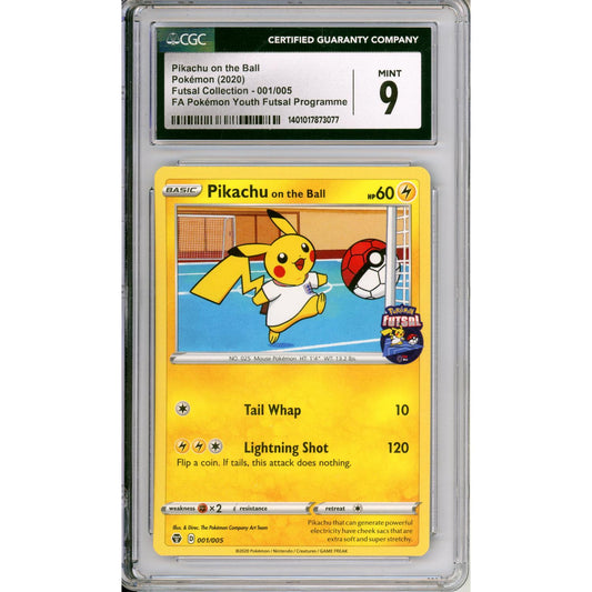 Pokemon Graded: Pikachu on the Ball #1 Pokemon Futsal Collection Promo (202) CGC 9