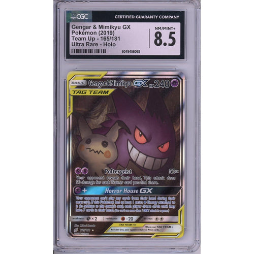 Pokemon Graded: Gengar & Mimikyu GX CGC 8.5