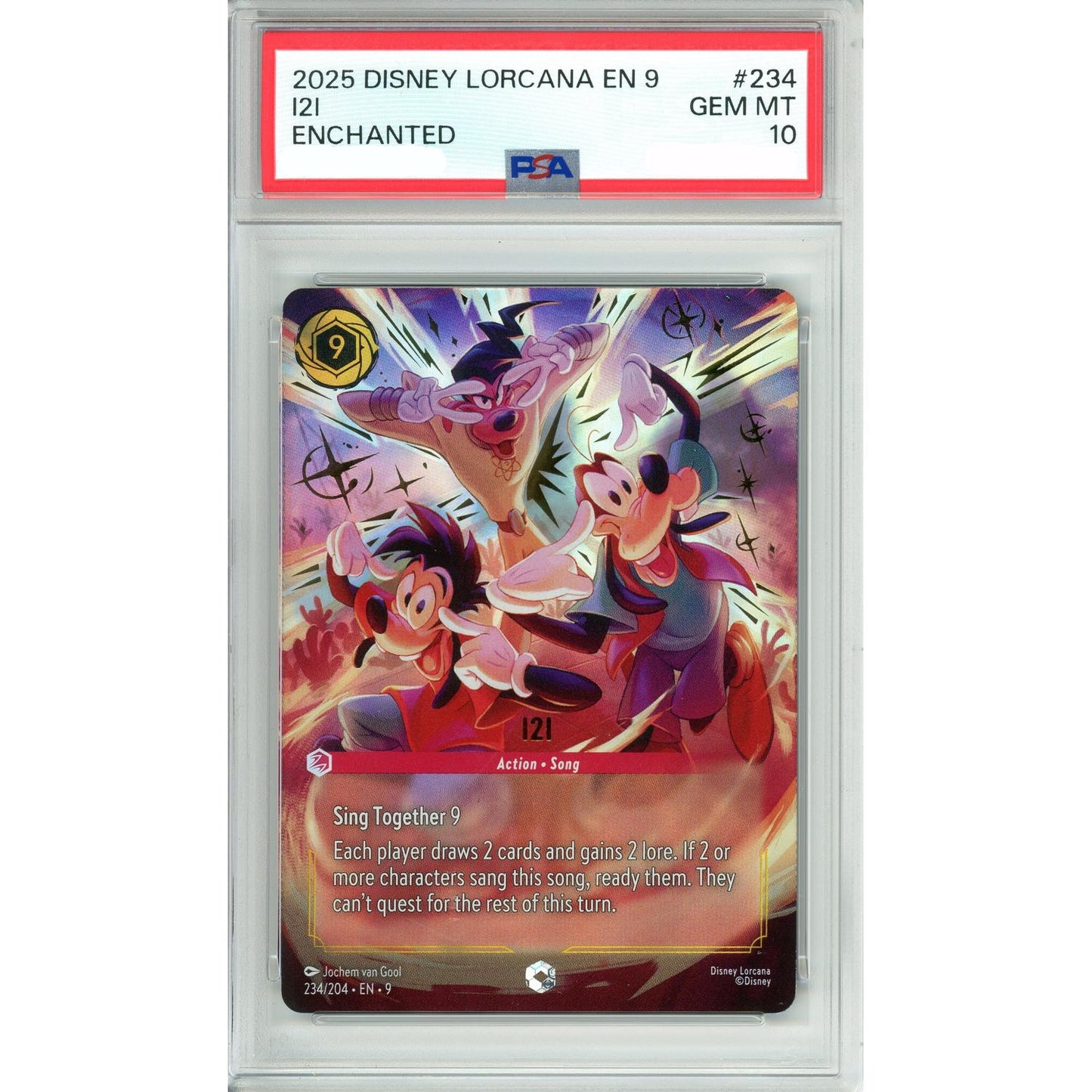 Lorcana Graded: I2I Action Song 234/204 Enchanted (2025) PSA 10