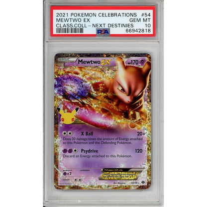 Pokemon Graded: Mewtwo EX 54/99 Celebrations Classic Collections (2021) Holo PSA 10