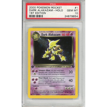 Pokemon Graded: Dark Alakazam 1st Edition PSA 10
