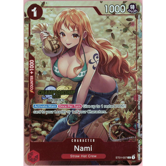 One Piece Single: Nami ST01-007  Starter Deck 1 Straw Hat Crew Championship 2023 NM