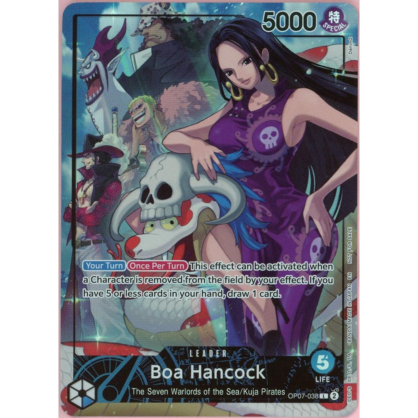 One Piece Single: Boa Hancock OP-7-038 Leader Alt Art 500 Years In The Future NM