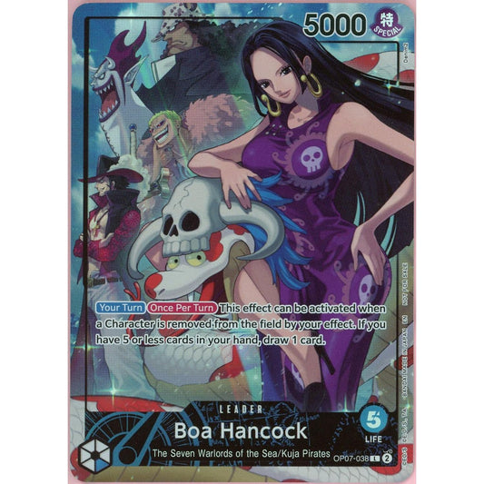 One Piece Single: Boa Hancock OP-7-038 Leader Alt Art 500 Years In The Future NM