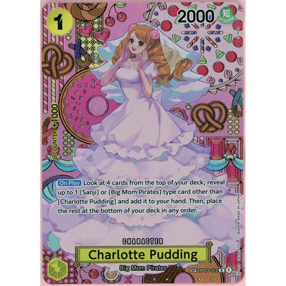One Piece Single: Charlotte Pudding Alt Art OP03-112 Two Legends NM